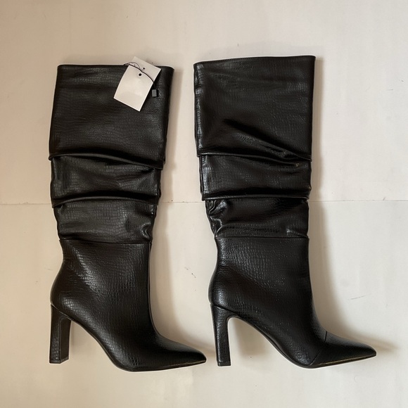 Vero Moda Ruched Heeled Boots - Picture 2 of 10